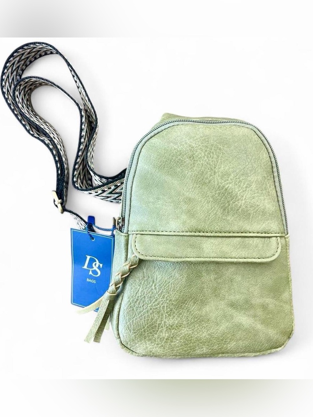 Sage Green Crossbody Sling Bag